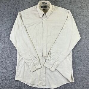 David Taylor Mens Tan 16.5 36/37 Oxford Regular Button Down Dress Shirt